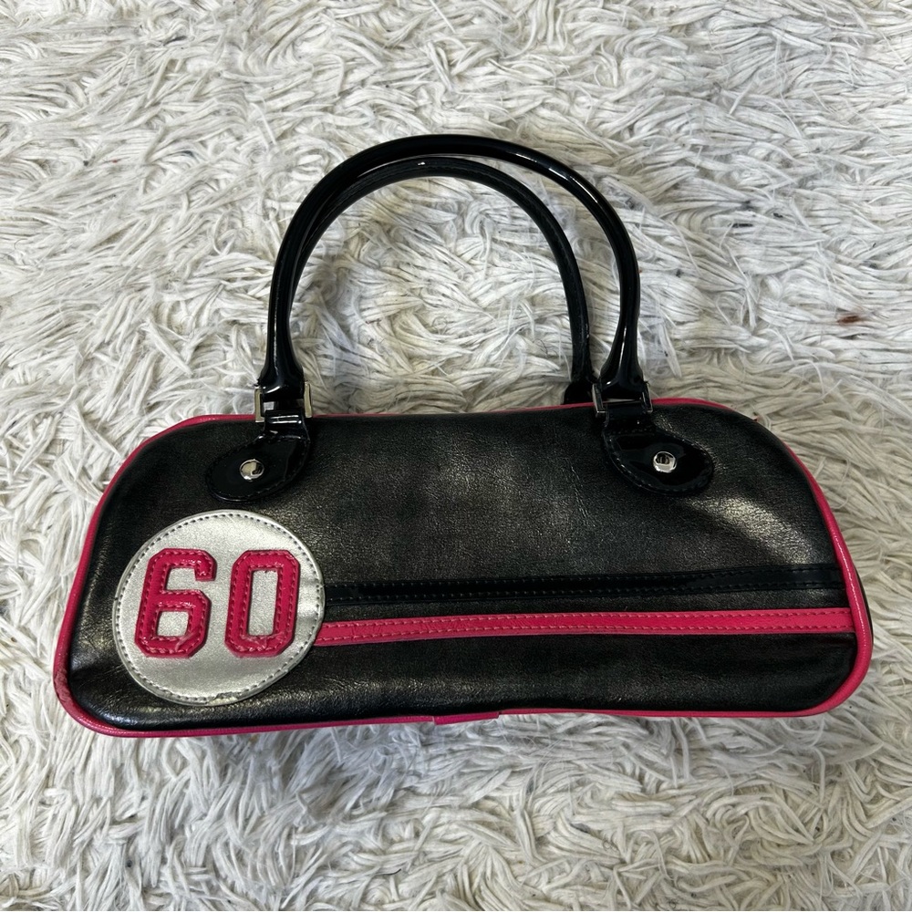 ◾️Y2K Spring Black and Pink Bowling-Style Numbered Mini Handbag